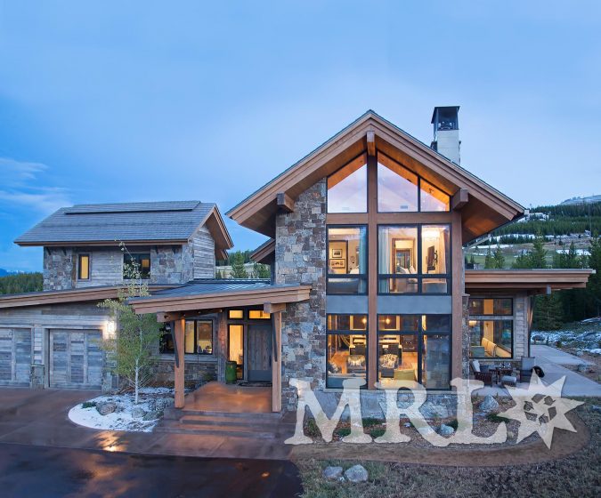 A photo of our “structural sticks” (reclaimed, re-sawn Douglas fir timbers) and corral board siding as featured in this Alpine Greens project.