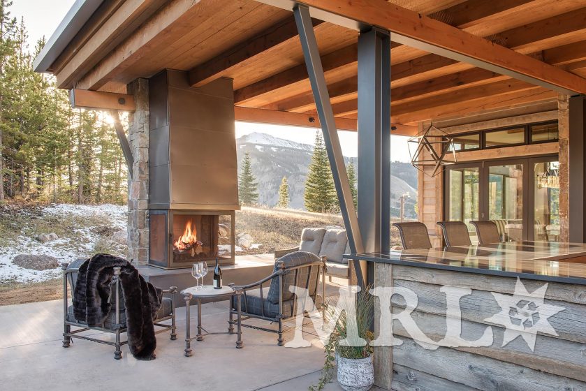 A photo of our “structural sticks” (reclaimed, re-sawn Douglas fir timbers) and corral board siding as featured in this Alpine Greens project.